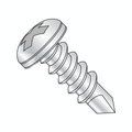 Newport Fasteners Self-Drilling Screw, #12 x 2-1/2 in, Zinc Plated Steel Pan Head Phillips Drive, 1000 PK 303912-1000